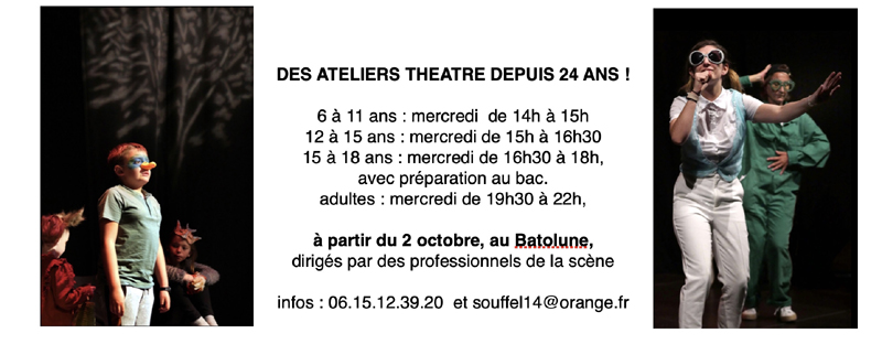 compagnie du souffle 14 cours de théâtre