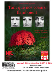 journée du matrimoine Tant que nos coeurs flamboient