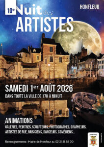 affiche nuit des artistes honfleur