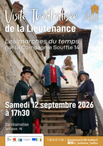 aff A3 VT 120926 site visite théâtralisée de la lieutenance de Honfleur